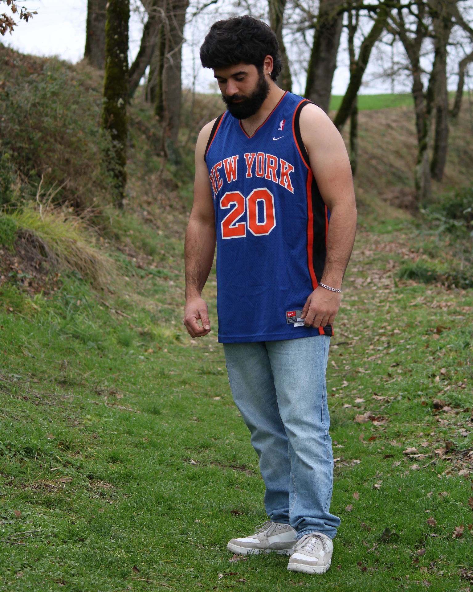 [007] Maillot NBA Vintage New York Knicks - Allan Houston #20 (Nike Team)