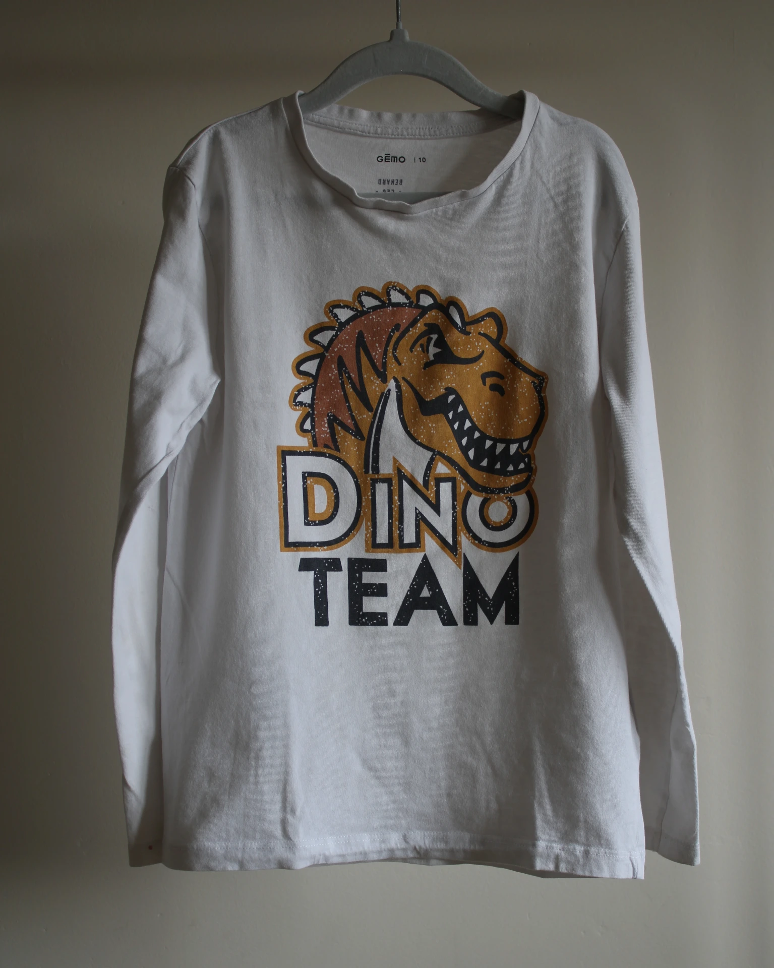 T-shirt manche longue dinosaure