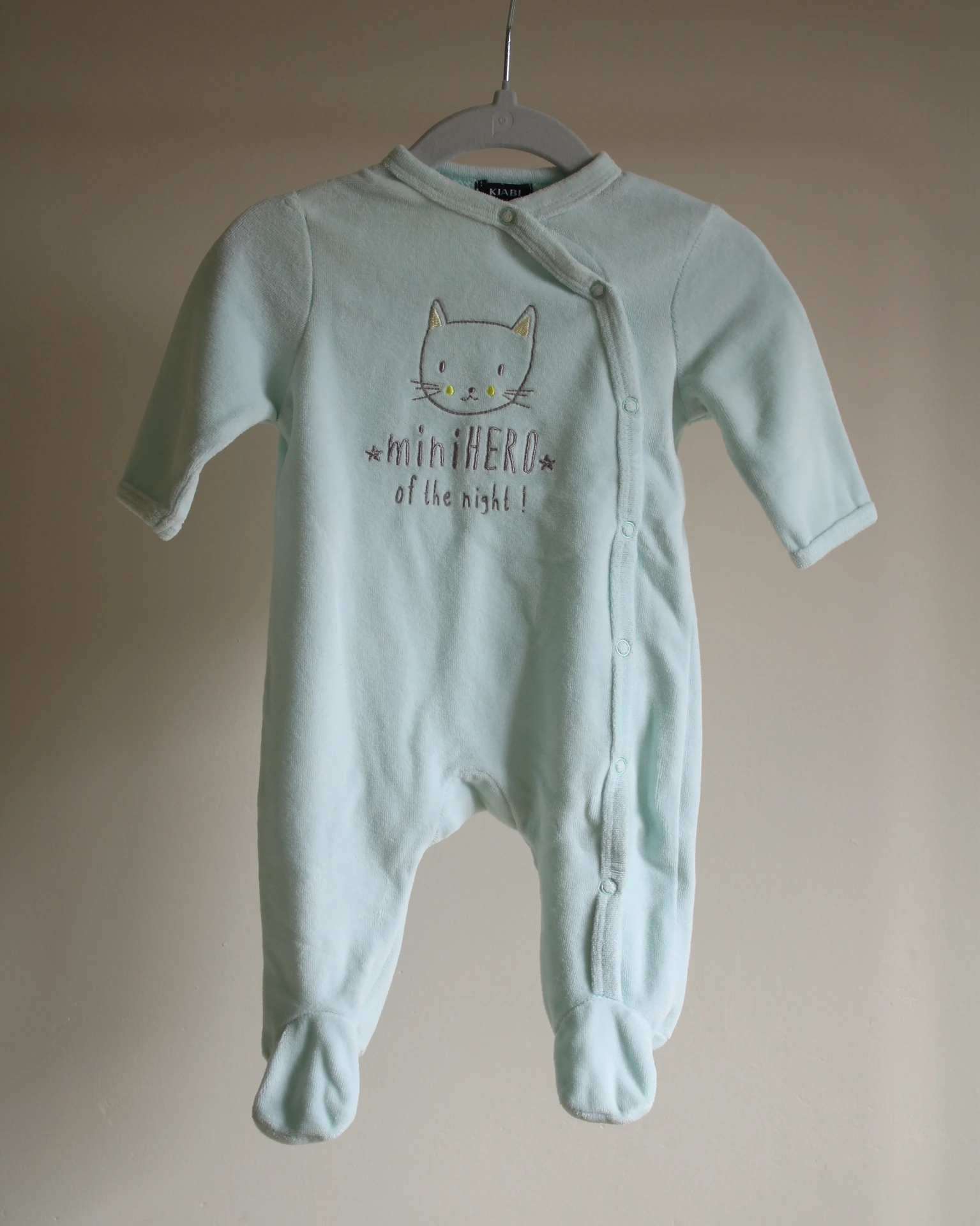 Pyjama 1 pièce bleu clair