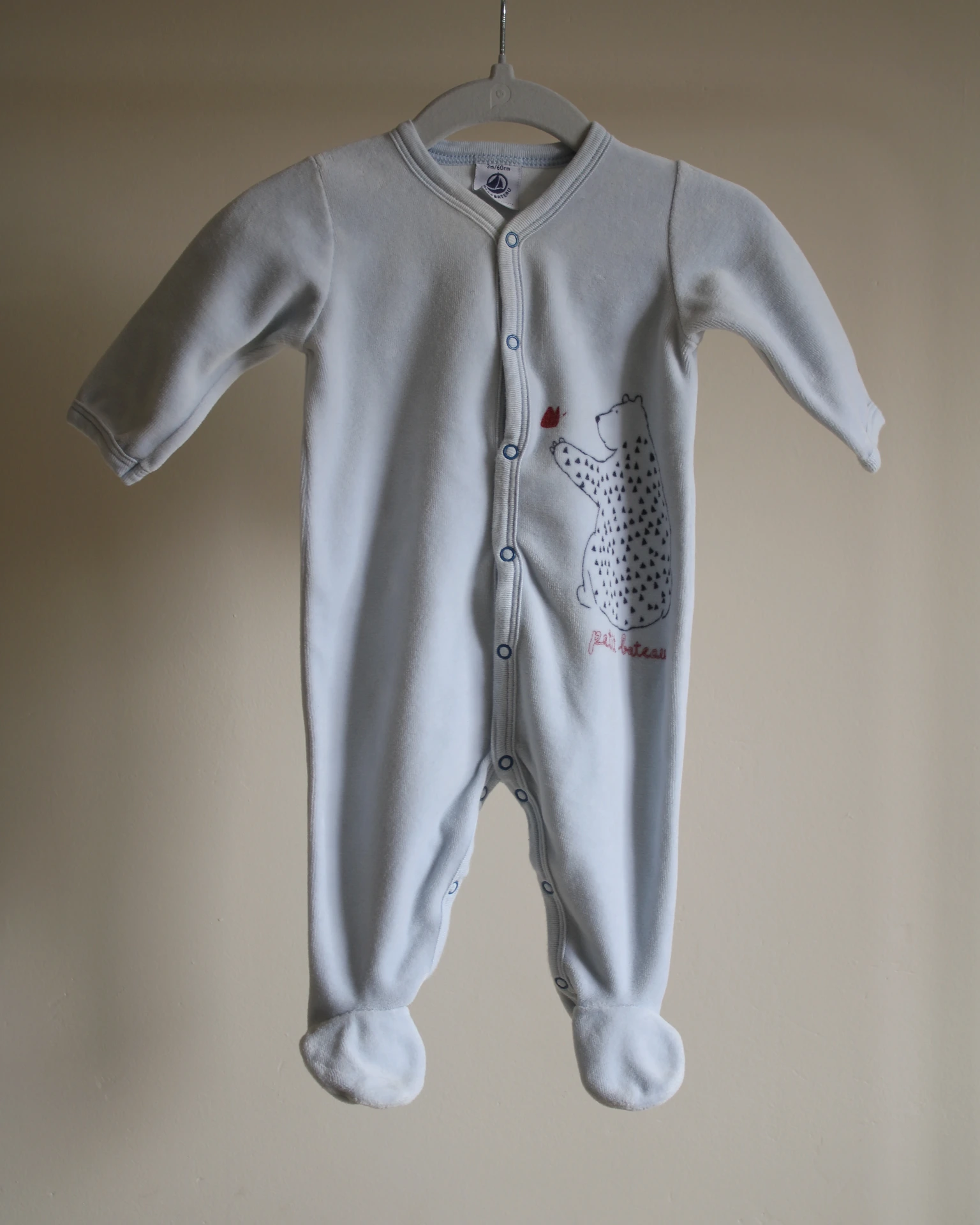 Pyjama 1 pièce bleu