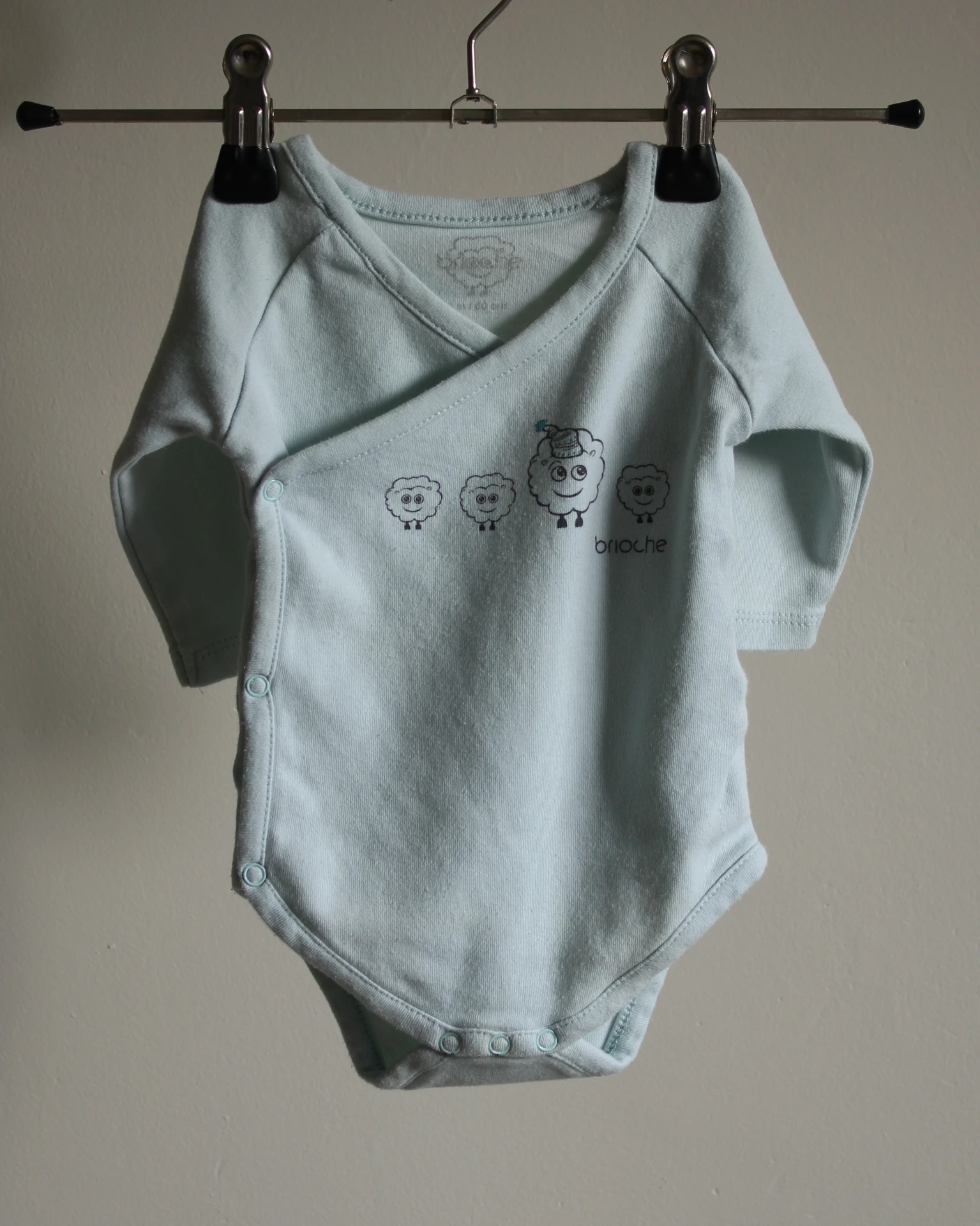 [020] Body bleu manche longue