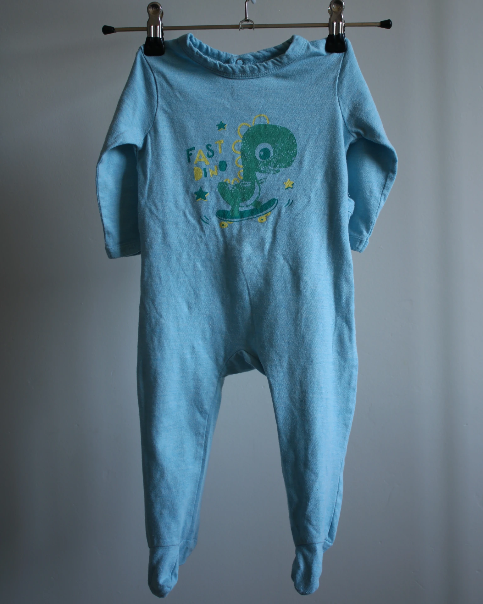 [030] Pyjama 1 pièce bleu dino