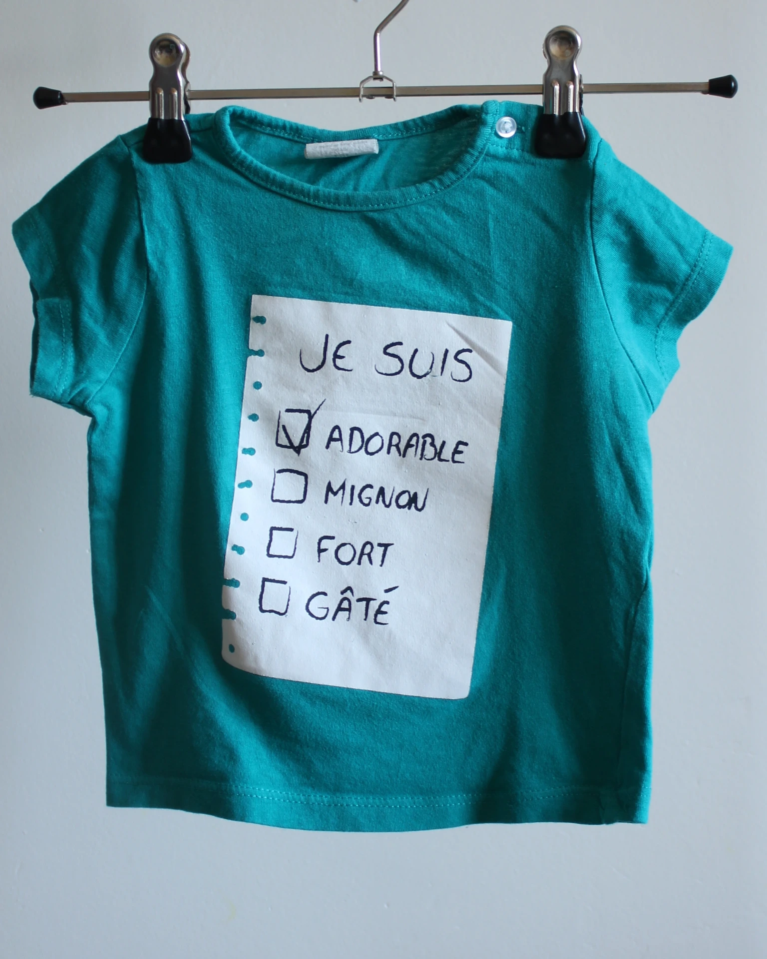 T-shirt turquoise