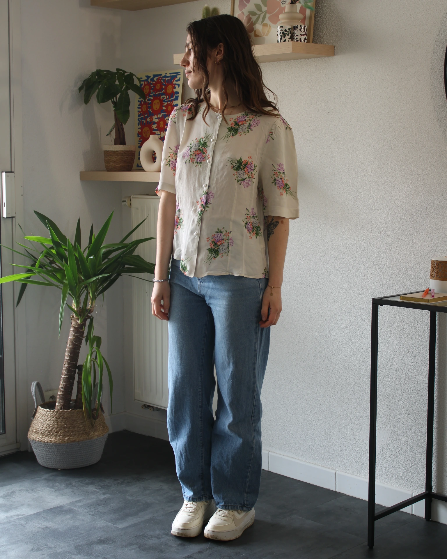[040] Chemise fleur