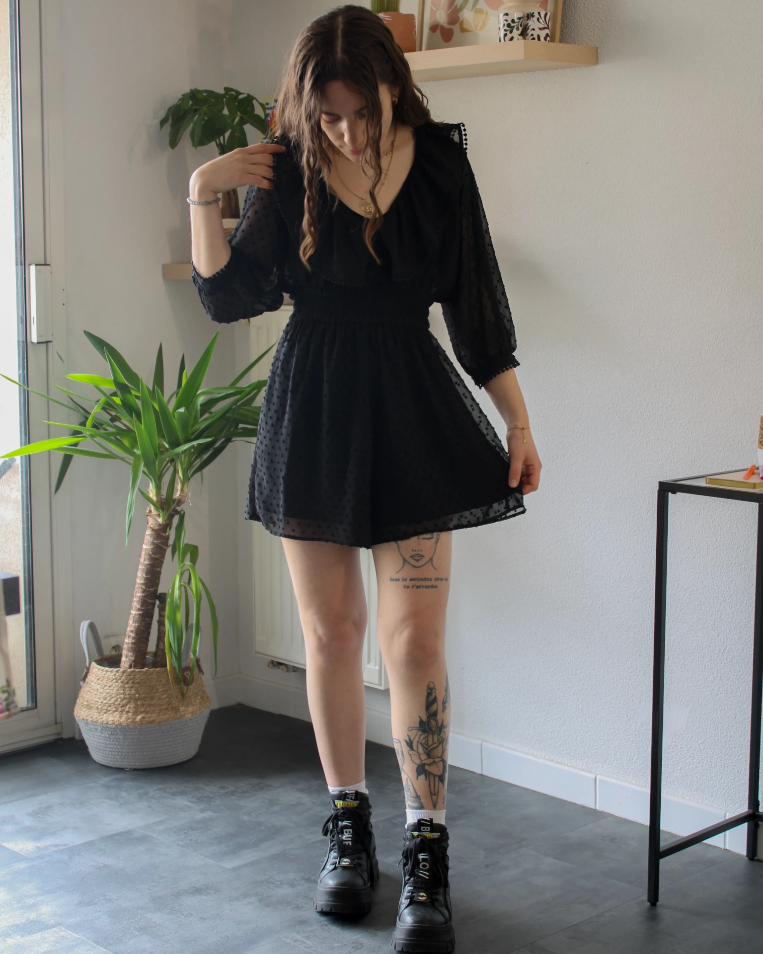 Combi short noire