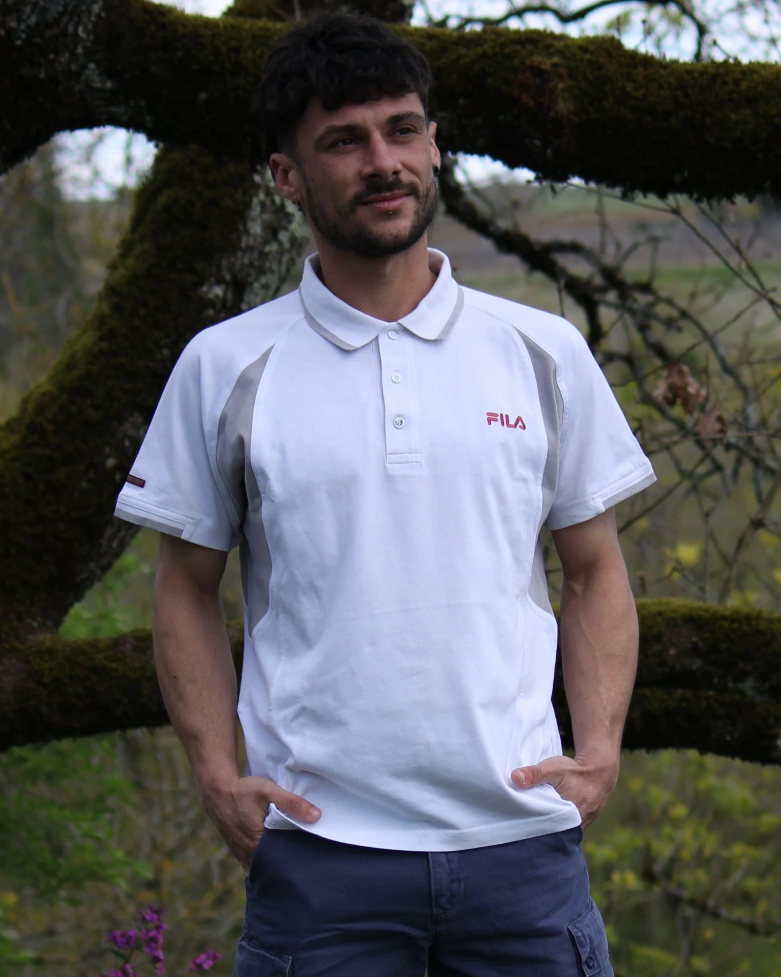 [046] Polo Blanc Fila