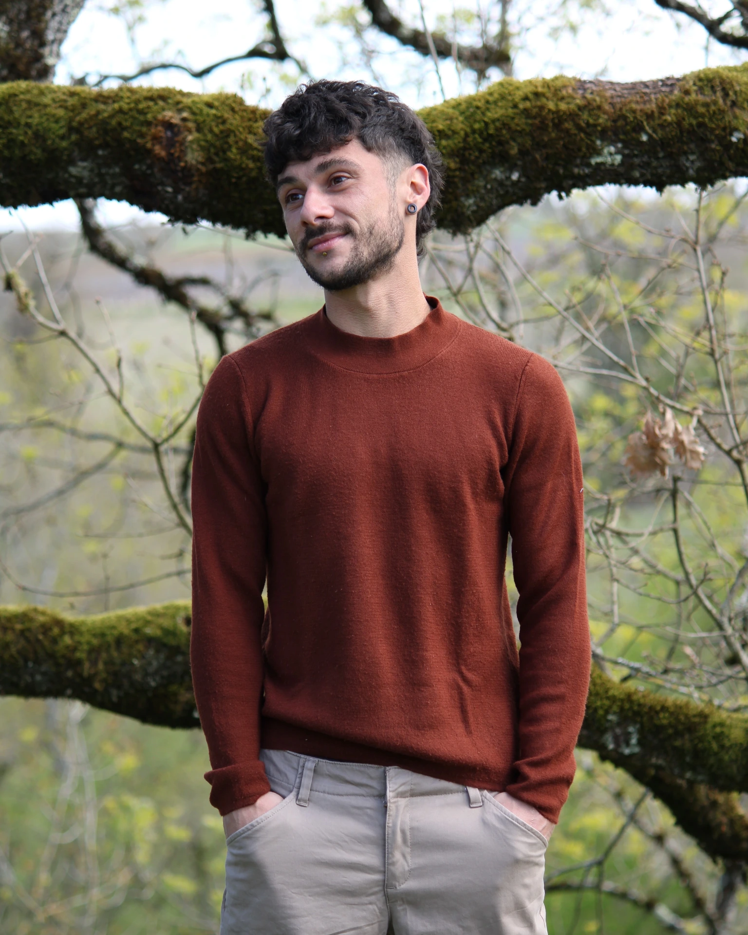 [048] Pull Bordeaux