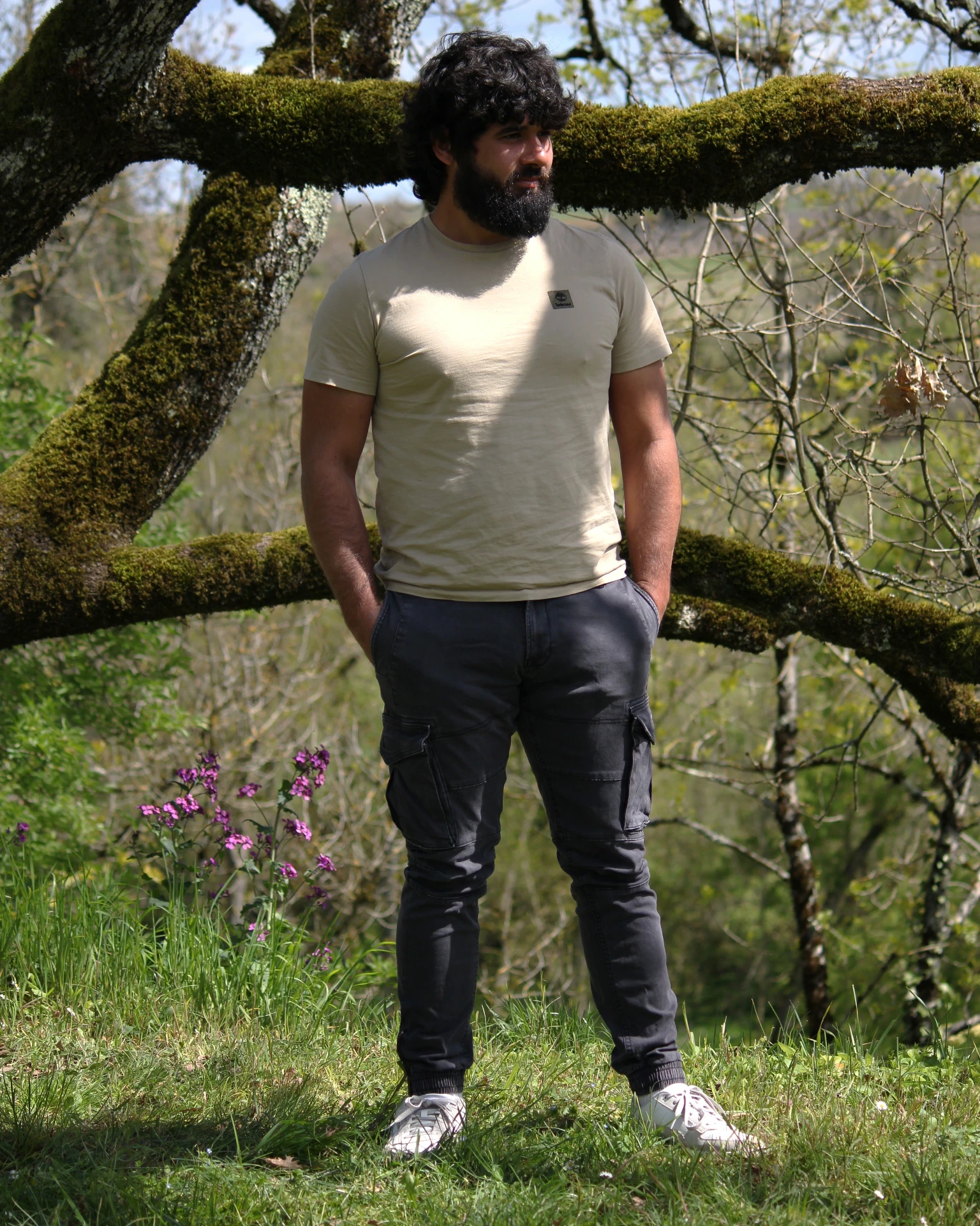 [052] Pantalon Cargo Noir