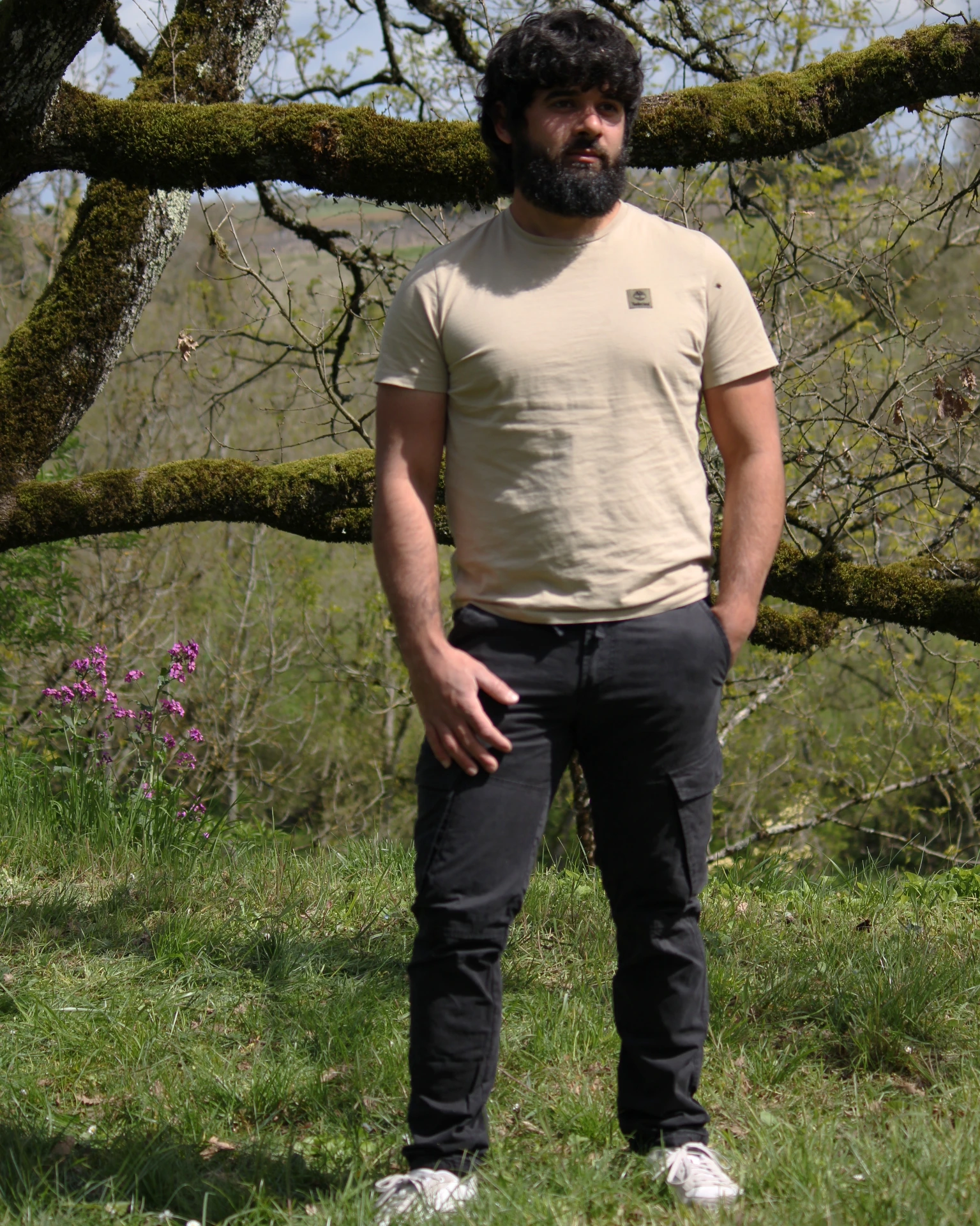 [057] Pantalon Cargo Noir