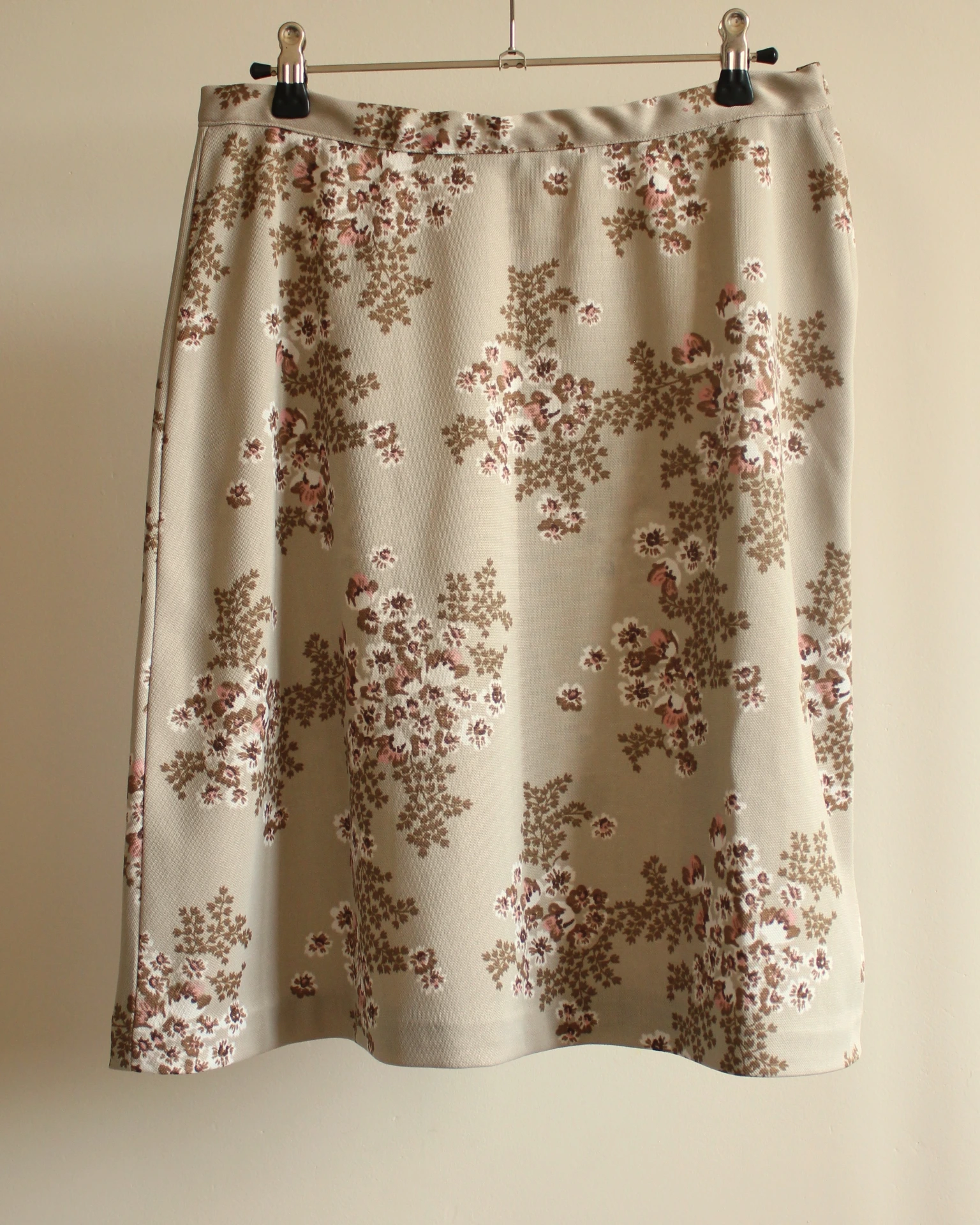 Jupe Beige à Fleur