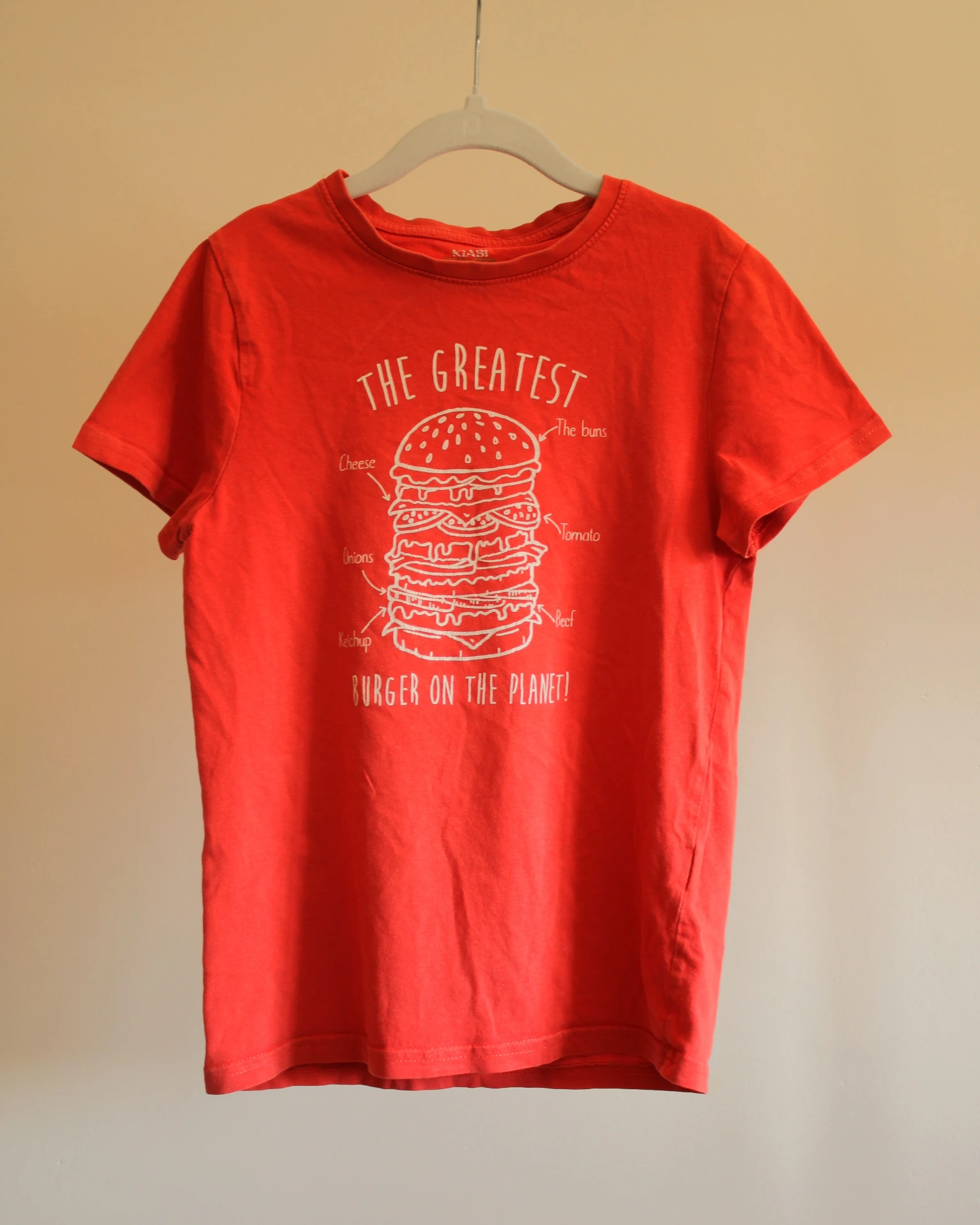 T-shirt Rouge Burger