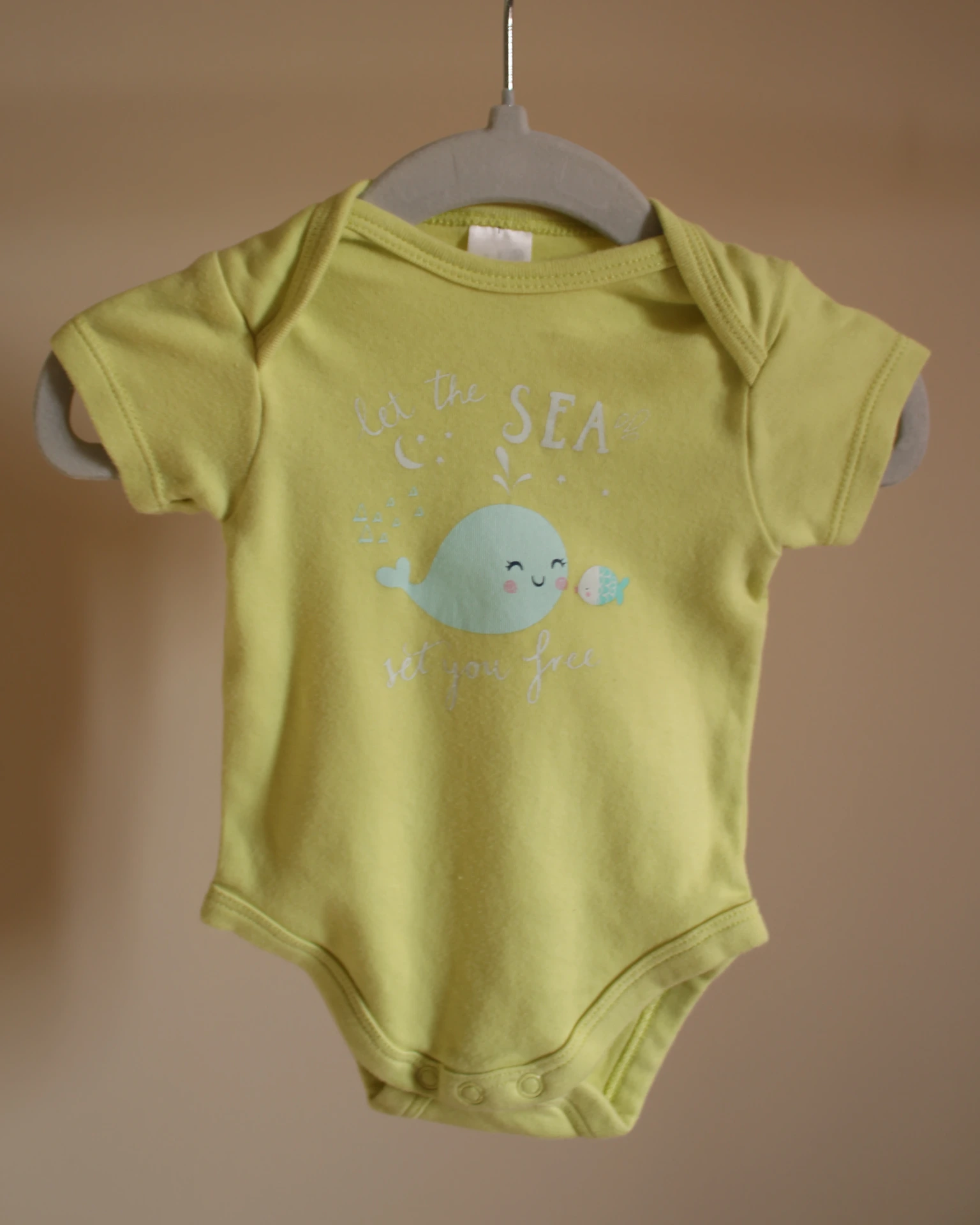 [BD001] Body jaune manches courtes