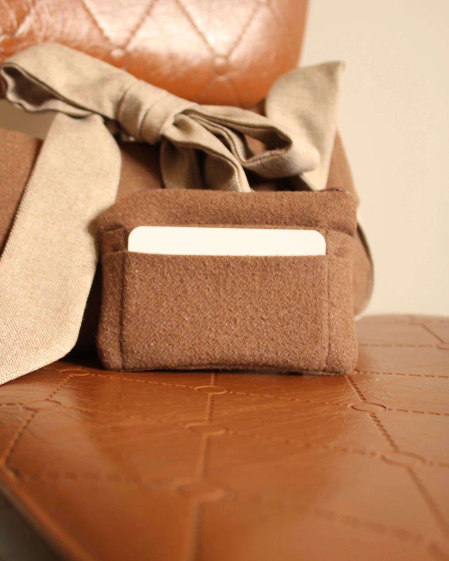 Pochette CB / Porte-cartes Marron