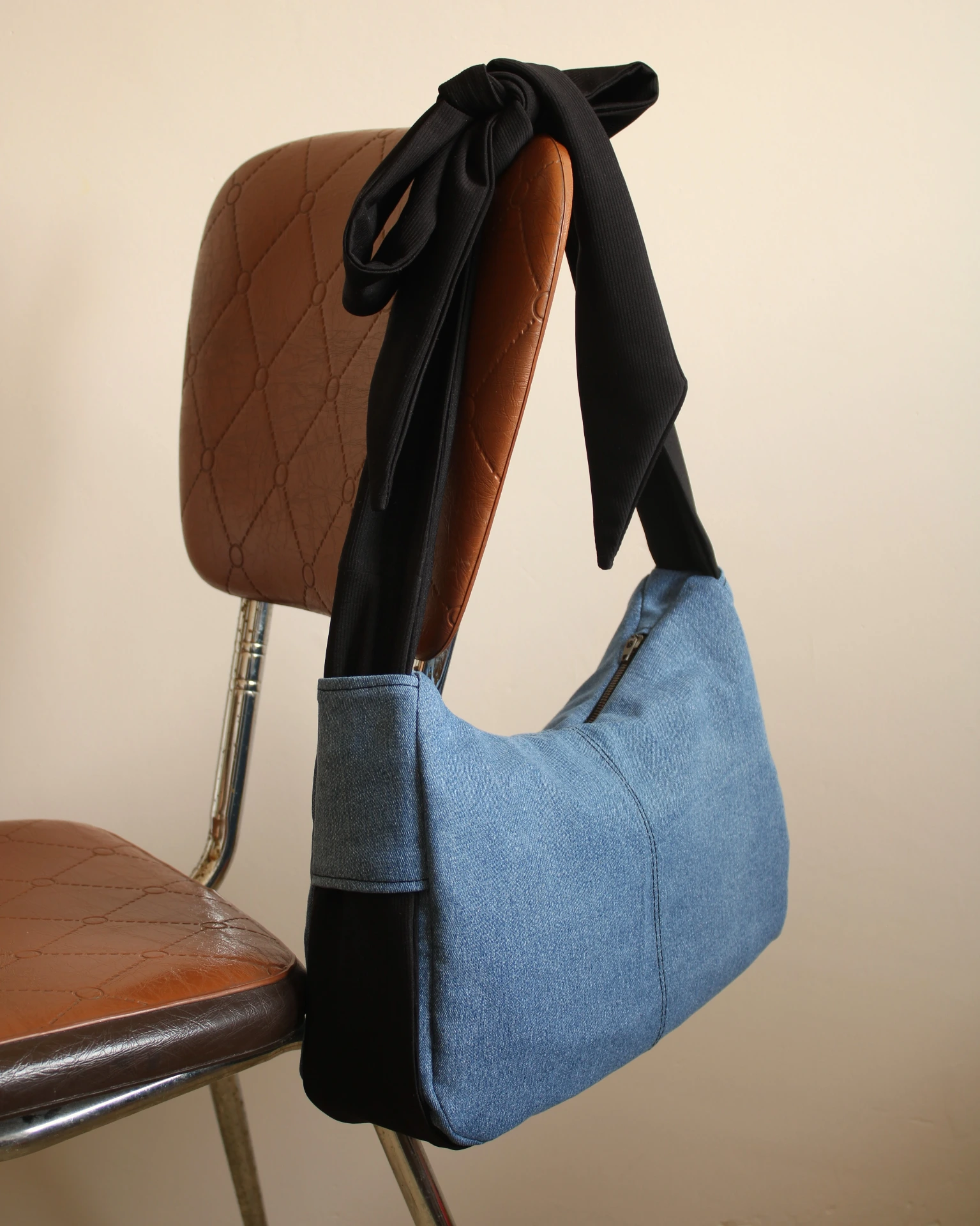 Grand Sac Croissant Noué
