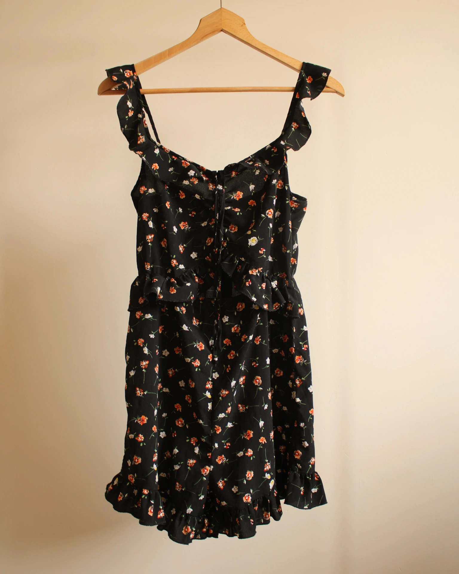 Combi short Noire à Fleur