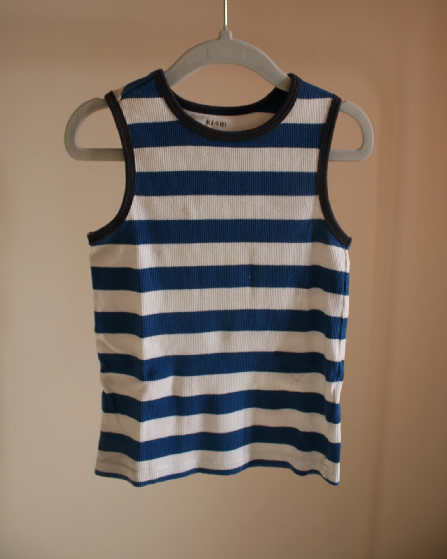 [GDB001] Débardeur rayé bleu et blanc