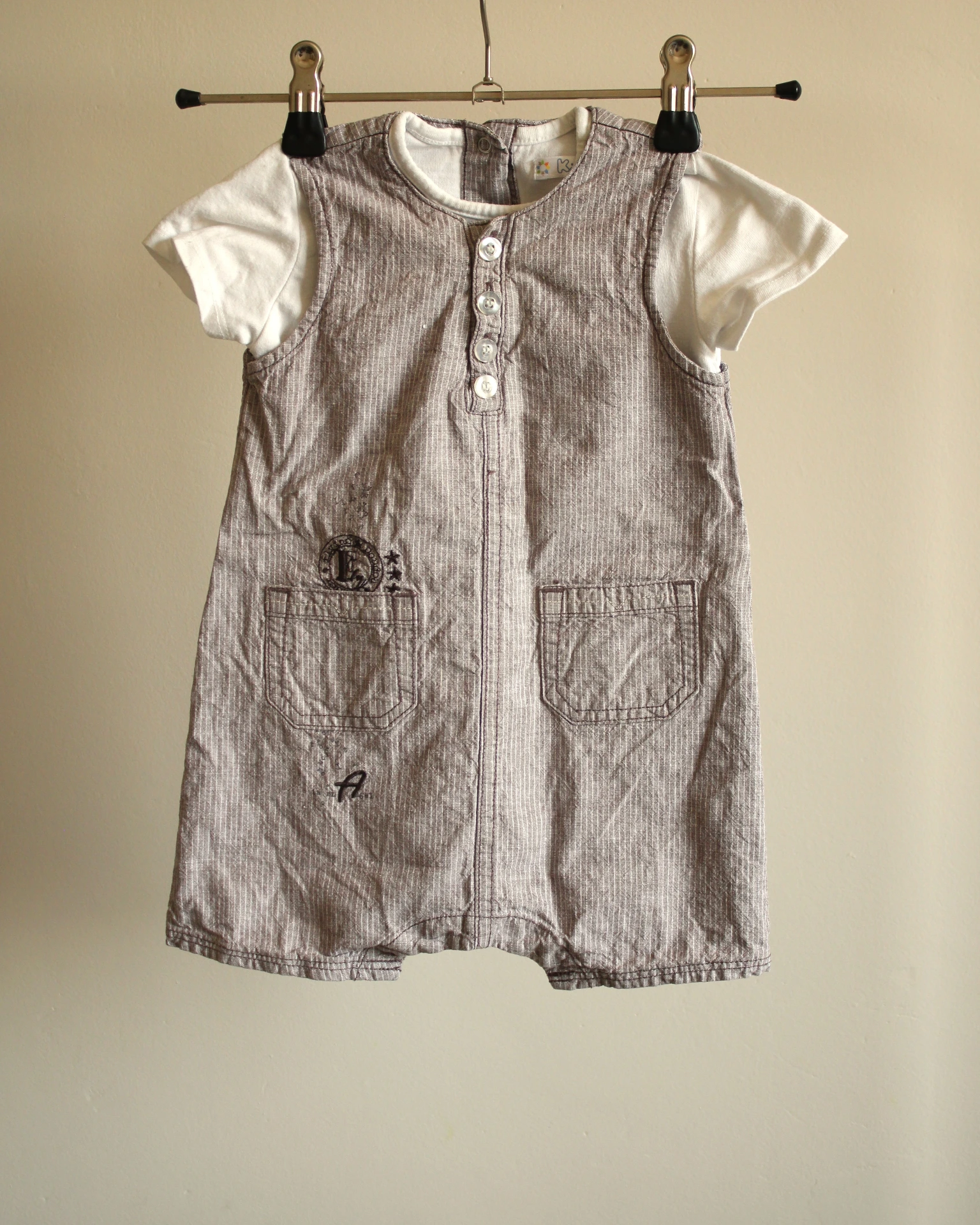 Combishort Gris Rayé