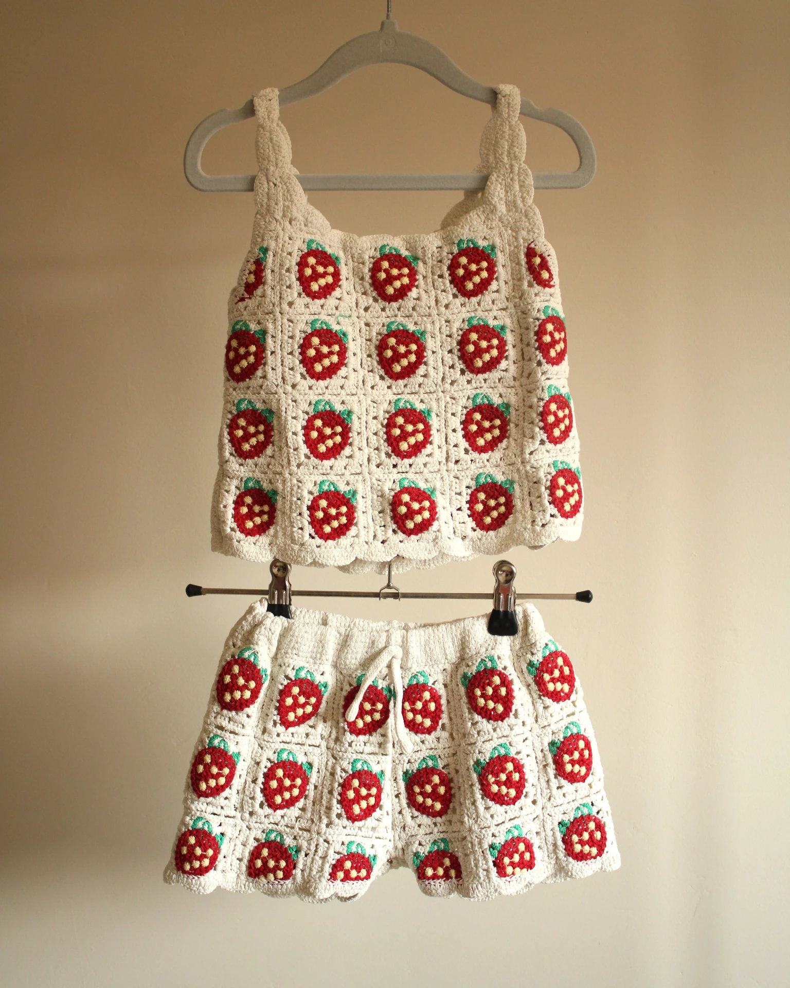 Ensemble Crochet Fraise