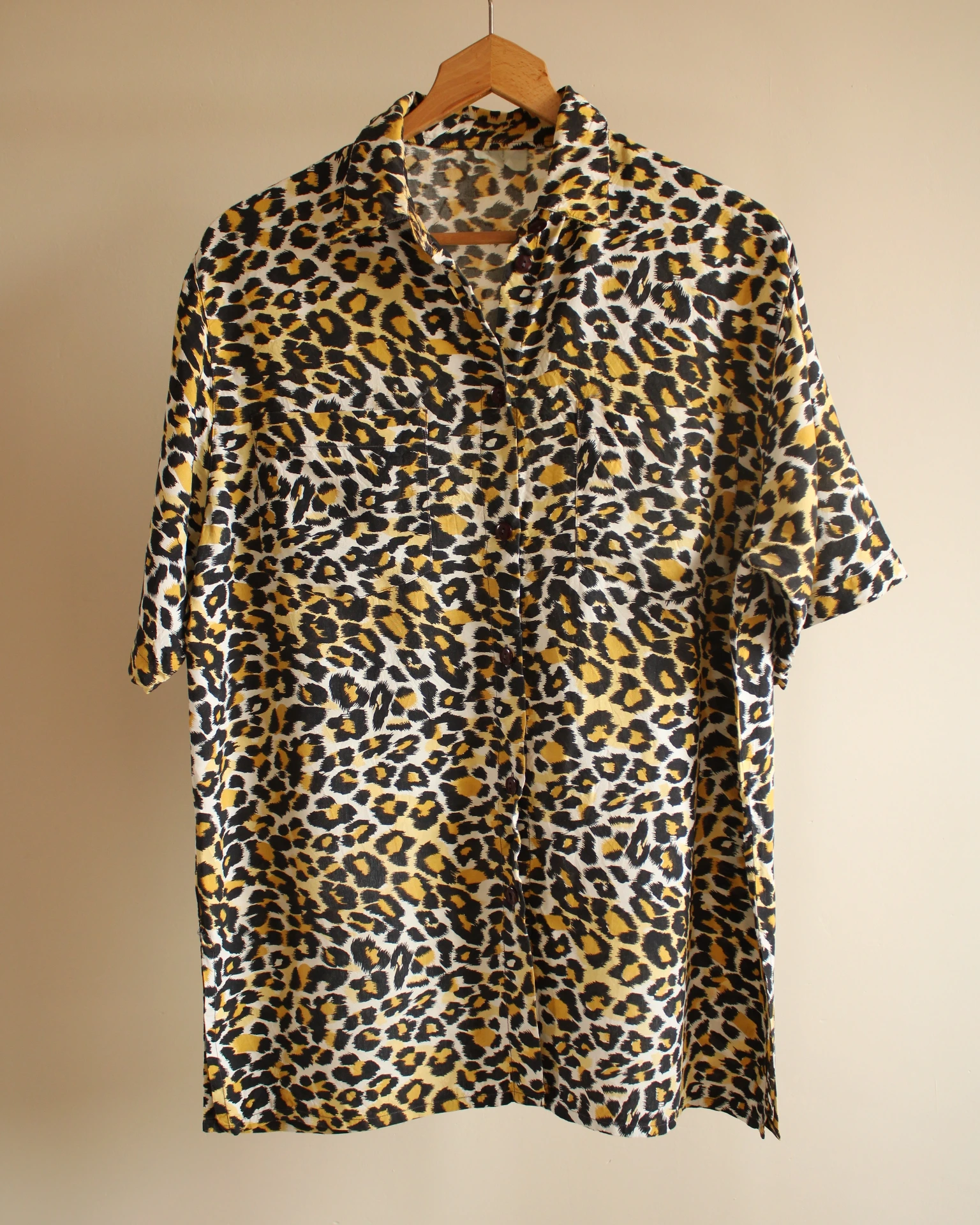[201] Chemise Léopard Jaune