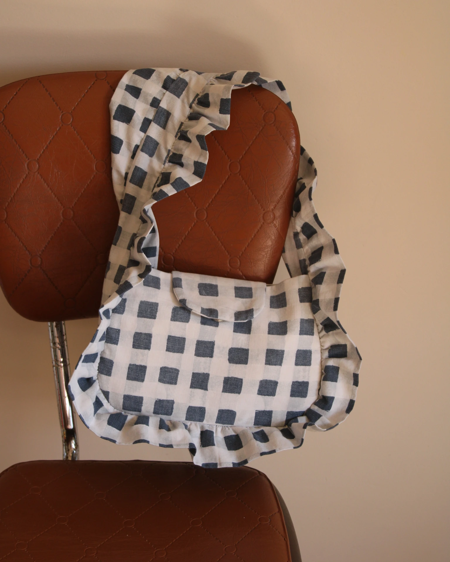 Sac Froufrou à carreaux Bleus