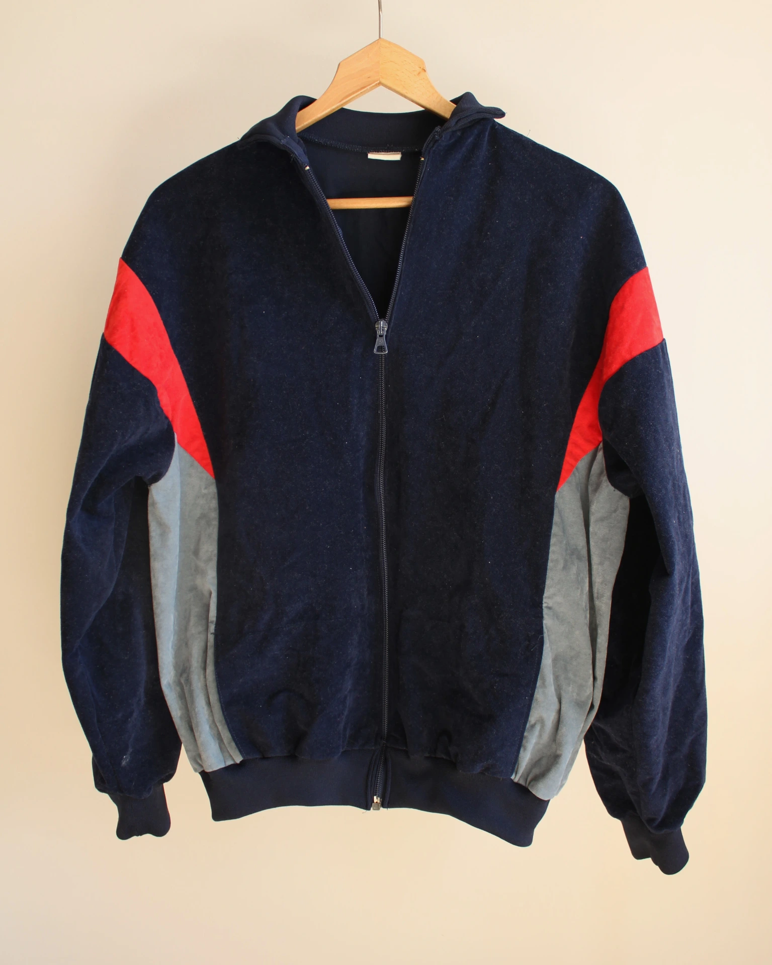 [218] Veste en Velour Bleu