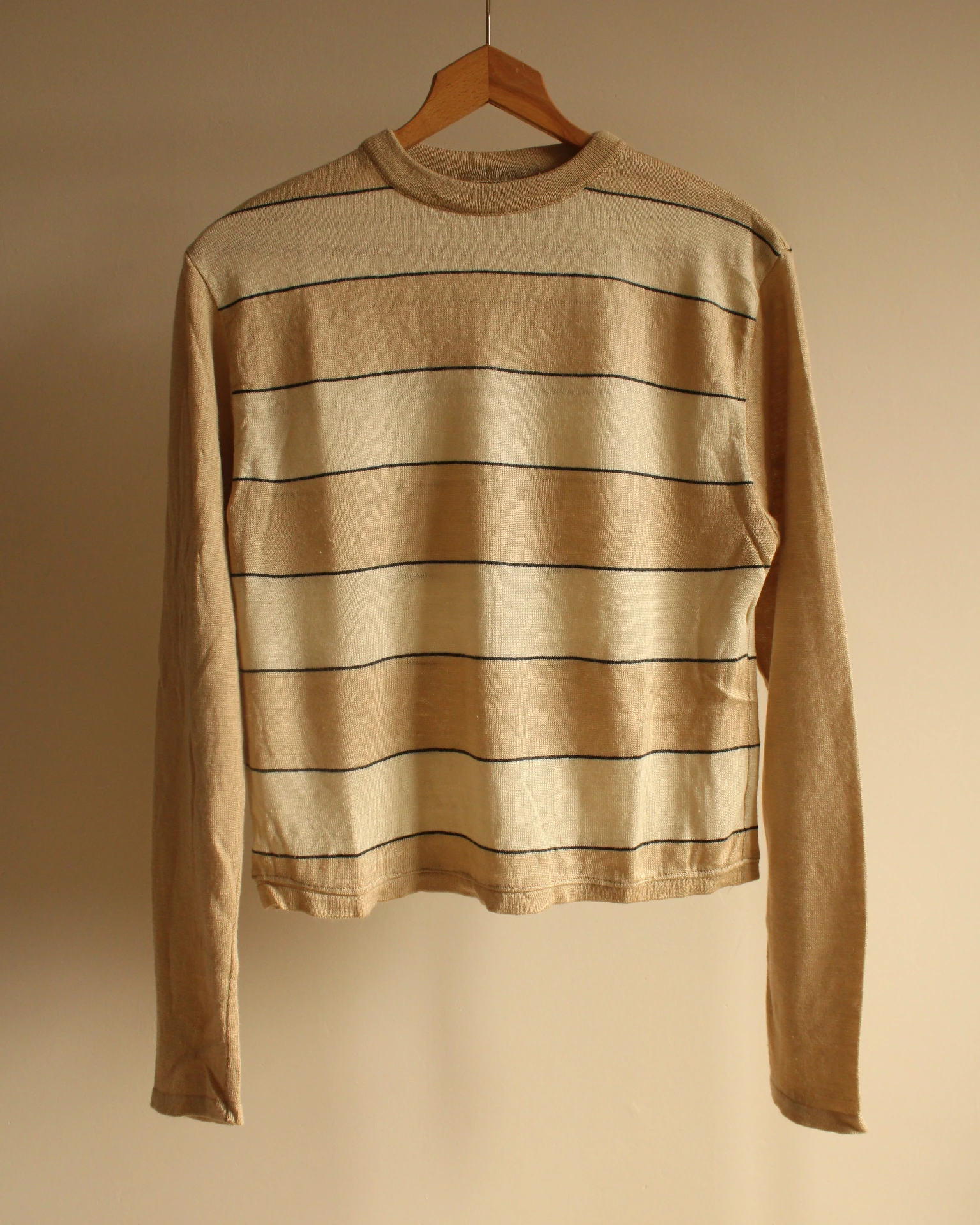 Pull fin Beige