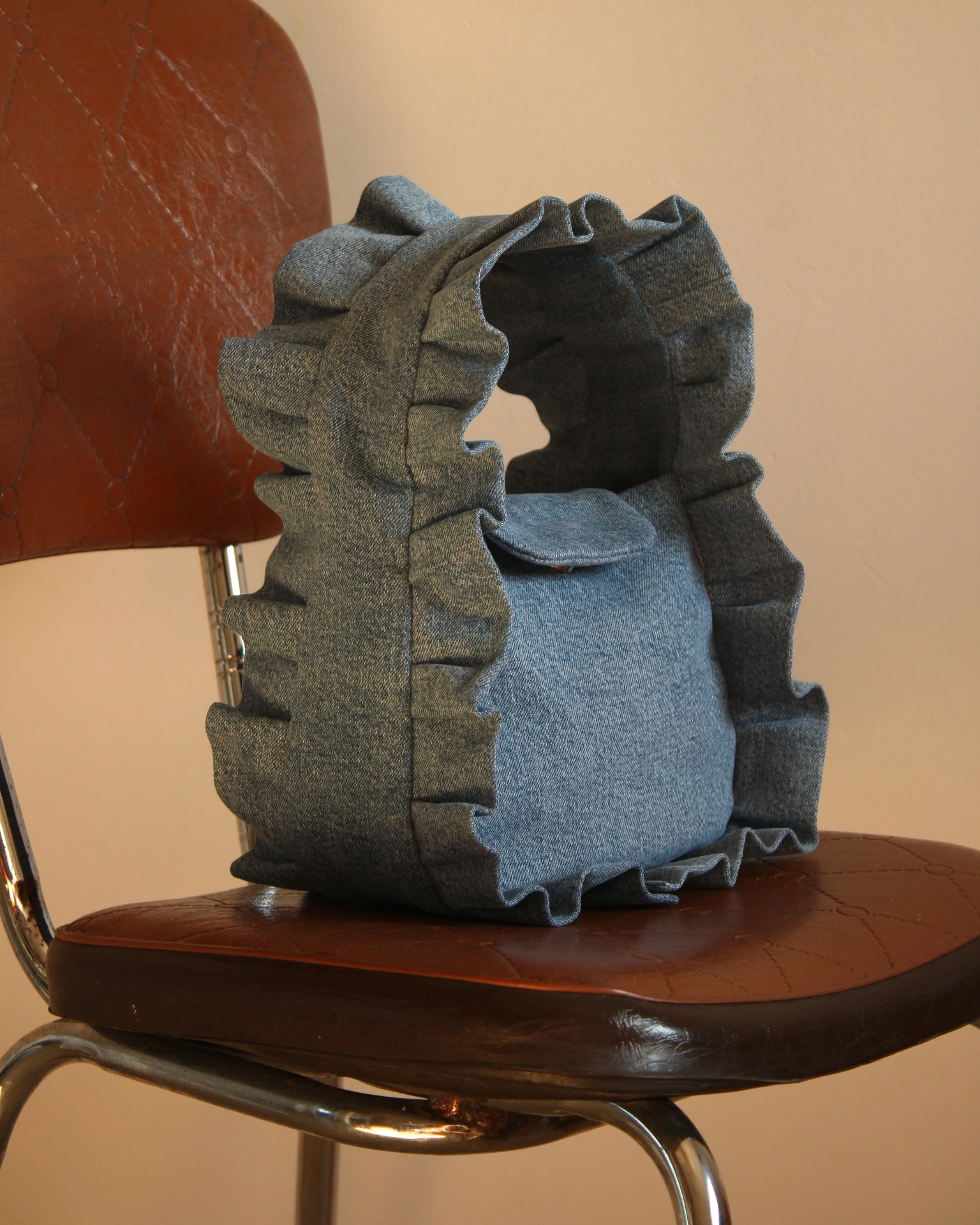 Mini Sac Froufrou Denim