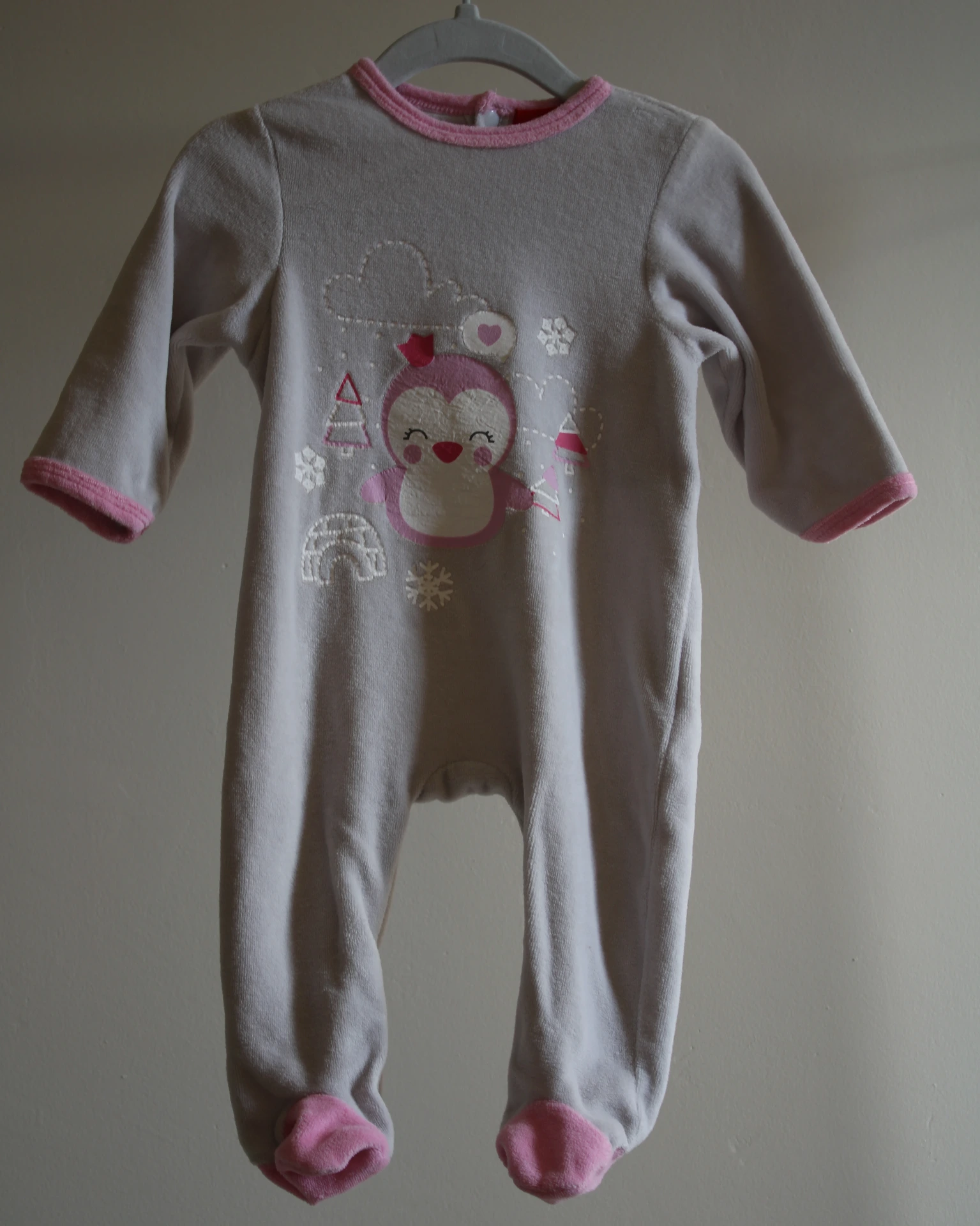 Pyjama 1 pièce gris