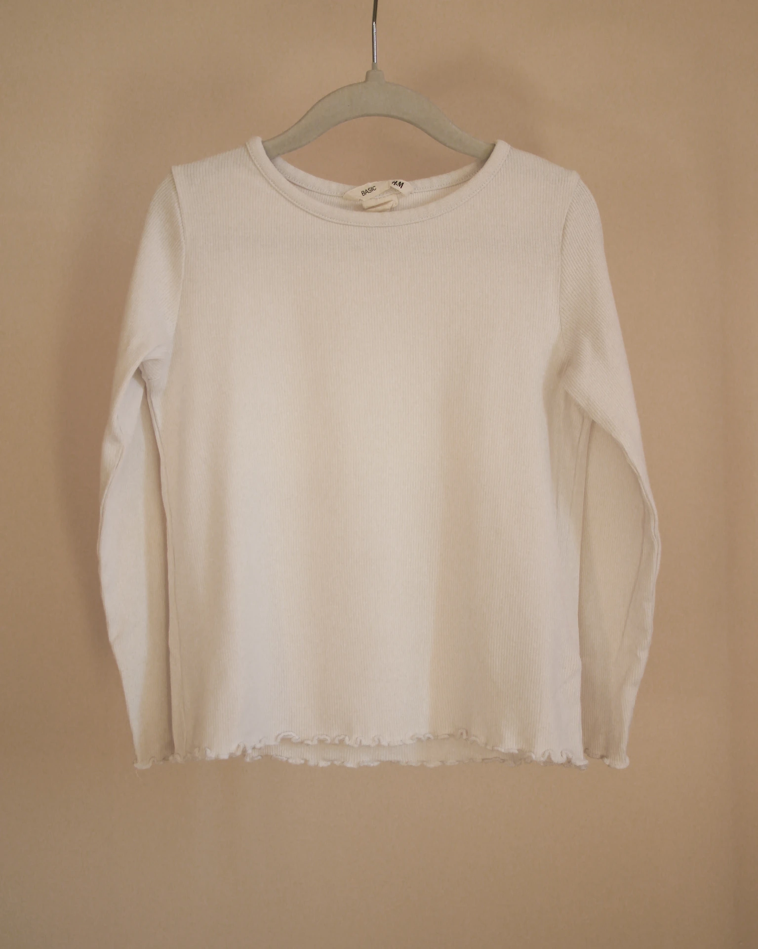 [FTS012] T-shirt manche longue blanc